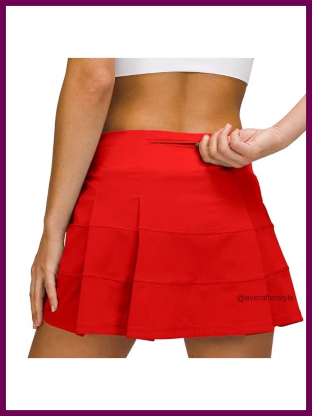 Women's Athletic Tennis Golf Skort with Pockets Pleated Running Skirt